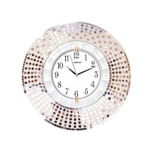 Dekor Parça Aynalı Duvar Saati Aynalı