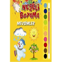 Neşeli Boyama Mevsimler- Parıltı Yayınları