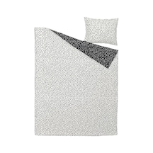 Ikea Björkgramal Tek Kişilik Nevresim Takımı 150 X 200 Cm Beyaz - Siyah