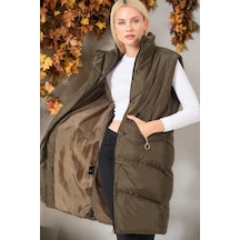 Z6743 Dewberry Bayan Yelek-düz Haki Düz Haki Z6743 Dewberry Bayan Yelek-düz Haki Düz Haki