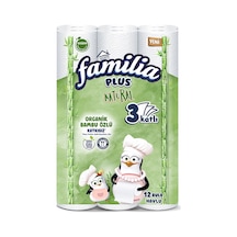 Familia Plus Natural Havlu 12'li - 8 Adet Tarı