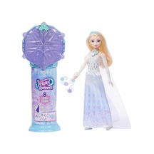 Filmden İlham Alan Disney Karlar Ülkesi Elsa Bebek, Aksesuarlar, Kar Tanesi Şeklinde Değerli Taş Kutusu İle Çocuk Yüzüğü Dahil 8 Sürpriz Ve 9 Oyun Parçası, Jjy36