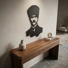 Atatürk Metal Tablo 2031 Siyah