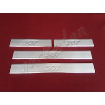 Db Chrome Peugeot 307 Krom Kapı Eşiği 2001-2008 4 Parça P.Çelik (430393269)