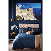 Tekli, Yatay, Kanvas, Dekoratif, Duvar, Tablosu , Yunan Adaları, Santorini, Yunanistan,