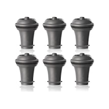 0086341 0886360 Şarap Pompaları İçin Tapa, 6'li Blister, Gri, 6'li Set