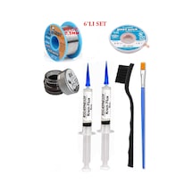 Lehimleme Seti 40 G 0,5 Mm Lehim Teli Cp-2515 Lehim Fitili Flux Lehim Toplama 2fırça Seti Tk113