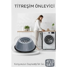 Mey İthalat Premium 4'lü Titreşim Önleyici Kauçuk Ayak Seti - Ultra Sessiz Ve Sarsıntısız Yıkama Teknolojisi 722564 Çok Renkli