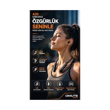A20 Bluetooth Boyun Askılı Kablosuz Kulaklık Enc Gürültü Engelleme Hifi Ses Type-c Şarjlı Siyah - 889157276