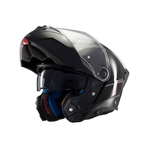 Mt Atom 2 Sv Solid A1 Parlak Çene Açılır Kask Siyah