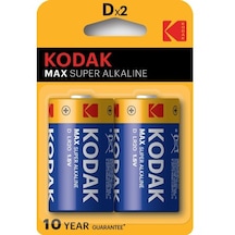 Kodak Lr20 Max Serisi Süper Alkalin Büyük Boy D Pil 2'li