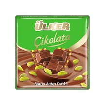 Ülker Bütün Antep Fıstıklı Sütlü Kare Çikolata 65 G - 8 Adet Tarı