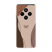 Xiaomi Redmi A4 Kılıf Boutique Baskılı Resimli Kahve Kelebek Pcode -038