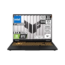 Asus Tuf Gaming F16 FX608JHR-RV048HMF21 i7-14650HX 16GB DDR5 4 TB SSD RTX5050 8GB GDDR7 16" WUXGA W11P Dizüstü Bilgisayar