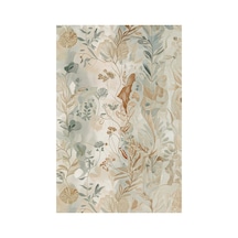 Kartela Halı Botanik Halı Kaymaz Taban Makinede Yıkanabilir Halı - 160 X 240 Cm Çok Renkli