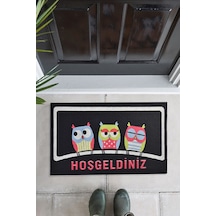 Hoşgeldiniz Baykuşlar 45X70 Cm Iç Ve Dış Kapı Önü Paspası