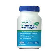 V-probiotics Enzymes Takviye Edici Gıda 30 Kapsül