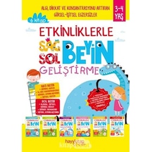 Etkinliklerle Sağ Beyin Sol Beyin Geliştirme Seti - 6 Kitap Takım - Canan Öztürk - Hayykitap