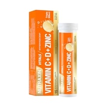 Nutraxin Vitamin C-d-zinc 15 Efervesan Tablet Takviye Edici Gıda