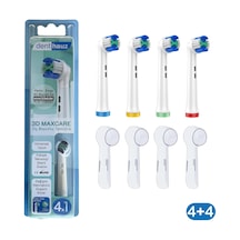 3d Maxcare - 3 Boyutlu Temiizlik Oral-b Uyumlu Diş Fırçası Başlığı + Fırça Koruma Kapağı