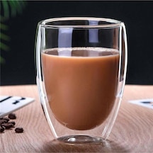 Perotti Çift Cidarlı 300Ml Cam Bardak