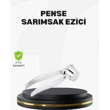 Mey İthalat Profesyonel Sarımsak Ezici Sağlam Yapı Ve Rahat Kavrama Gümüş