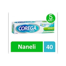 Corega Süper Naneli Diş Protezi Yapıştırıcı Krem 5 x 40 G