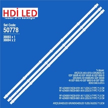 Arçelik A40 A 670 , Beko Uyumlu B40 A, B 550 Led Bar Takımı