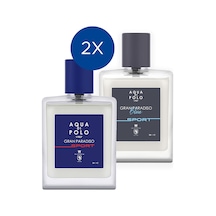 Aqua Di Polo 1987 Gran Paradiso Blue Sport ve Gran Paradiso Sport  2'li Erkek Parfüm Seti