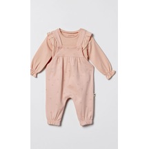 Ciccim Baby Salopet Tulum Ballerine Tale Somon Koyu Somon