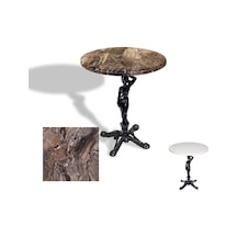 Çipa 1003 Döküm Ayak Yuvarlak Masa Çap 60cm - Werzalit, Wermodin Ve Allzalit Tabla - Sydney Çok Renkli