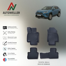 Toyota Rav4 2018 Sonrası Uyumlu Havuzlu Oto Paspas