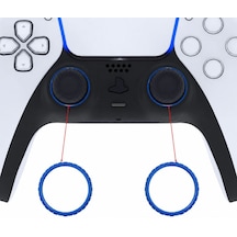 Ps5 Dualsense Analog Halka Yüzük Playstation 5 Kol Accent Ring Dekoratif Yedek Parça 2 Adet Mavi