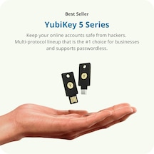 Yubikey 5 Nano - İki Faktör Kimlik Doğrulama Usb Güvenlik Anahtarı, Usb-a Bağlantı Noktasına Uyar - Çevrimiçi Hesaplarınızı Şifre Than İle Koruyun, Fido Sertifikalı Usb Şifre Anahtarı, Ekstra Kompakt Boyut