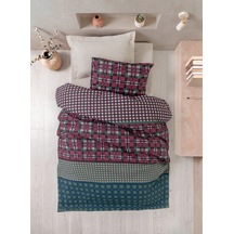 Cotton Box Genç Odası Tek Kişilik Lastikli Çarşaflı Complete Set Varsity Bej