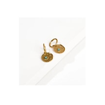 Bbaccessorıes Çelik Küpe Altın - Beyaz