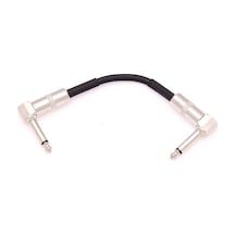 Madison Pc020-bk Pedal Ara Kablosu 15cm Siyah Pedalboard Düzeni İçin L Jaklı Yama Kablosu