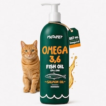 Metapet Kediler İçin Somon Balık Yağı Omega 3-6, Epa & Dha 200 Ml