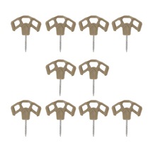 Suntek 10 Adet Kamp Güverte Çivileri Açık Tırmanma Haki Haki