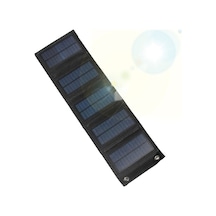 7.5w 5v Katlanabilir Güneş Şarj Cihazı Usb Portlu Taşınabilir Güneş Paneli Su Geçirmez Kompa