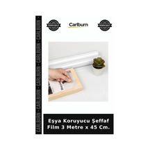 Özel Üretim Mobilya Mutfak Yapışkanlı Folyo Tezgah Pratik Eşya Koruyucu Şeffaf Film 3 Metre X 45 Cm.