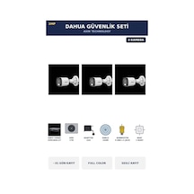 3 Kameralı 2mp Güvenlik Kamera Seti Gece Renkli Full Color Sesli Bullet 1tb 31 Gün Kayıt