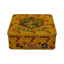 3 Kg Bal Kare Tenekesi Desenli 4 Adet N111959 Çok Renkli