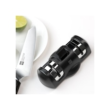 Hombey Huohou Bıçak Taslaştırıcı Siyah: İki Aşamalı Zımpara Kaba/ince , Porselen Ve Elmas Tekerlekli, Mutfak Aleti