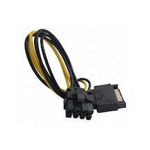 Pcı-E Ekran Kartı Bakır Güç Kablosu 15Pin Sata Erkek To 8Pin(6+2)