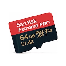 Extreme Pro Microsdxc Uhs-ı Hafıza Kartı 64 Gb + Adaptör Ve Rescue Pro Deluxe Akıllı Telefonlar, Aksiyon Kameraları Veya Dronlar İçin, A2, C10, V30, U3, 170 Mb/s İletim