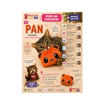Panda Peluş Kedi Oyuncağı Matatabi İçerikli, Dayanıklı, Kediler İçin Eğlenceli Oyuncak