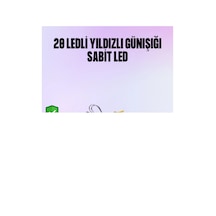 5 Metre Yıldız Şeklinde Led Şerit Işık Sabit Beyaz Aydınlatma - Htctduczzz5myıldızled-1