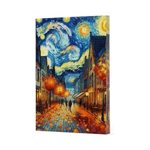 Van Gogh 3 - Sokak Çizgili Yan Boyamalı Defter