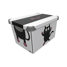Qutu Style Box Meow Dekoratif Kutu- 20 Litre